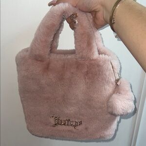 Juicy Couture Blush Faux Fur Tote